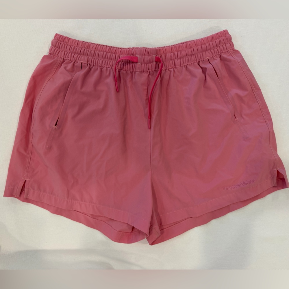 Outdoor Voices Doing Things Shorts Size Small Bubblegum Pink - Picture 2 of 5